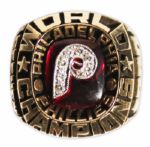 Philadelphia Phillies 1980 World Series Ring -- Awarded to Longtime National League President Charles ''Chub'' Feeney -- The First World Series Ever Won by the Franchise