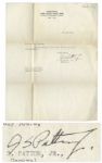 General George Patton 1945 Typed Letter Signed