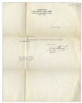 General George Patton 1945 Typed Letter Signed