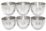 Raymond Burr Personally Owned Lot of 6 Sterling Silver Cups