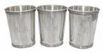 Raymond Burr Personally Owned Lot of 8 Sterling Silver Cups