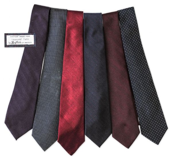 Raymond Burr Lot of 6 Neckties Custom-Made for Him -- Worn During the Filming of Ironside & The Return of Perry Mason