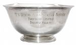 Perry Mason TV Guide Award Nomination Bowl From 1964 -- Personally Owned by Raymond Burr
