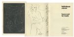 Hans Erni Lot of 5 Signed Illustrations Dedicated to Raymond Burr