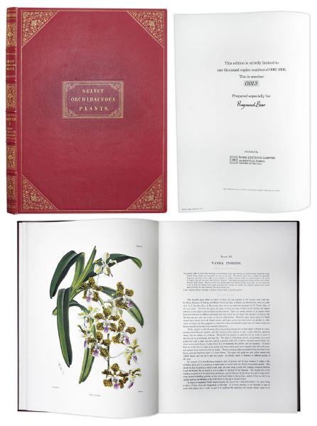 Raymond Burr Personally Owned Limited Edition of Select Orchidaceous Plants -- Dedicated Personally to Burr in 1975
