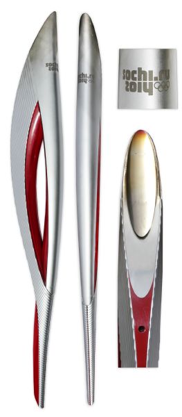 Olympic Torch From the 2014 Olympic Games Held in Sochi, Russia