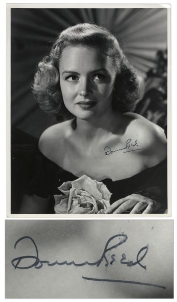 Donna Reed Signed 10 x 13 Photograph
