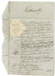Queen Victoria Signed Document -- Signed Early in Her Reign in 1839