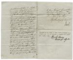 Queen Victoria Signed Document -- Signed Early in Her Reign in 1839