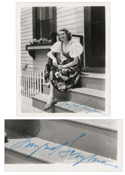 Ingrid Bergman Signed 8 x 10 Photograph