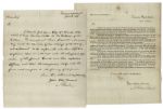 Alexander Hamilton Letters Signed Discussing Collection Law -- ...I feel a confidence that it will meet with the chearful co-operation of the several courts...