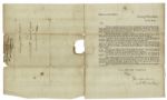 Alexander Hamilton Letters Signed Discussing Collection Law -- ''...I feel a confidence that it will meet with the chearful co-operation of the several courts...''