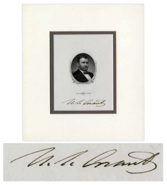 President Ulysses S. Grant Signed Print