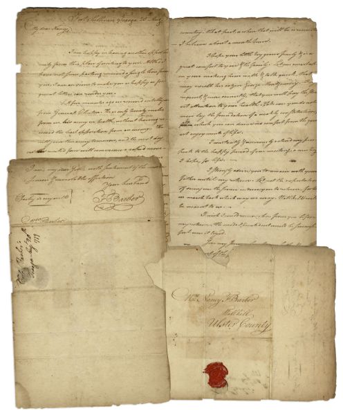 Revolutionary War Hero Francis Barber Autograph Letter Signed -- Regarding the Sullivan Expedition of 1779 -- ...our united force will commence a rapid movement against the five nations...