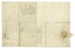 Queen Elizabeth I Document Signed From 1599 -- Concerning the Need for More Troops During the Nine Years War -- With Very Large ''Elizabeth R'' Signature