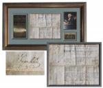 Benjamin Franklin Signed Land Grant for Revolutionary War Veteran -- From 1787 One Month Before Franklin Attended the Constitutional Convention