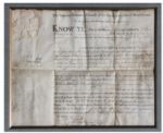 Benjamin Franklin Signed Land Grant for Revolutionary War Veteran -- From 1787 One Month Before Franklin Attended the Constitutional Convention