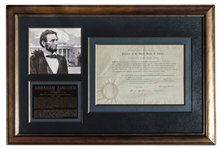 Abraham Lincoln Document Signed as President During the Civil War -- With Full Signature, in Near Fine Condition