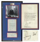 Gerald Ford Typed Letter Signed as President, Just After His Defeat in the 1976 Election -- ...Long after the hard work and hurried pace of these past weeks are forgotten...