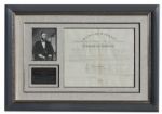 Ulysses S. Grant Document Signed as President