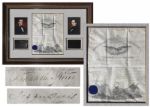 Franklin Pierce Military Appointment Signed as President -- Countersigned by Jefferson Davis