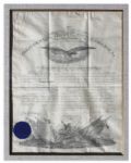 Franklin Pierce Military Appointment Signed as President -- Countersigned by Jefferson Davis