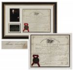 Grover Cleveland Document Signed as President