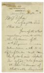 James Garfield Autograph Letter Signed in 1880 -- ''...I should be glad to be present at the reunion of that noble regiment which did such gallant service...''