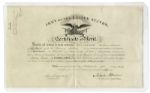 Millard Fillmore Military Document Signed as President