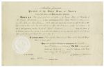 Andrew Johnson Document Signed as President