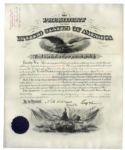 Benjamin Harrison Military Appointment Signed as President