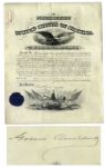 Grover Cleveland Signed Military Appointment as President