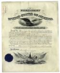 Grover Cleveland Signed Military Appointment as President