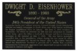 Dwight D. Eisenhower Signed Souvenir Presidential Oath of Office -- ''...I, Dwight D. Eisenhower, do solemnly swear...''