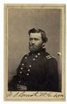 Ulysses S. Grant Signed CDV Signed as Lieutenant-General of the Union Army