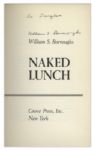 William S. Burroughs Signed First American Edition of ''Naked Lunch''