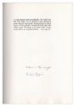 William S. Burroughs & Bryon Gysin Signed Limited Edition of ''The Cat Inside''