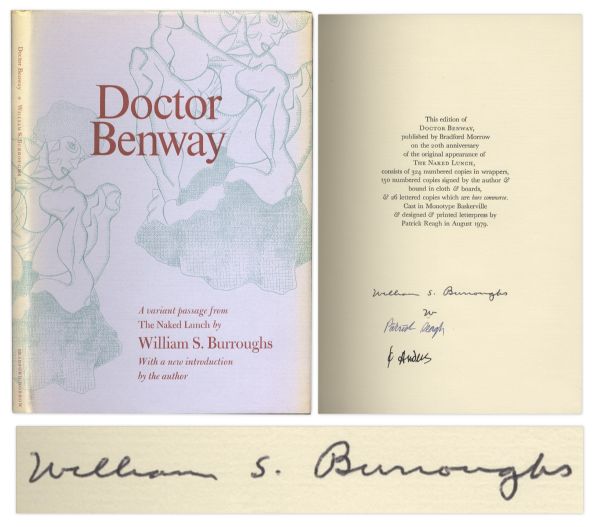 William S. Burroughs Signed Limited Edition of Doctor Benway