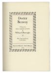 William S. Burroughs Signed Limited Edition of ''Doctor Benway''
