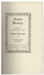 William S. Burroughs Signed Limited Edition of ''Doctor Benway''