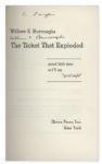 William S. Burroughs Signed First Printing of ''The Ticket That Exploded''