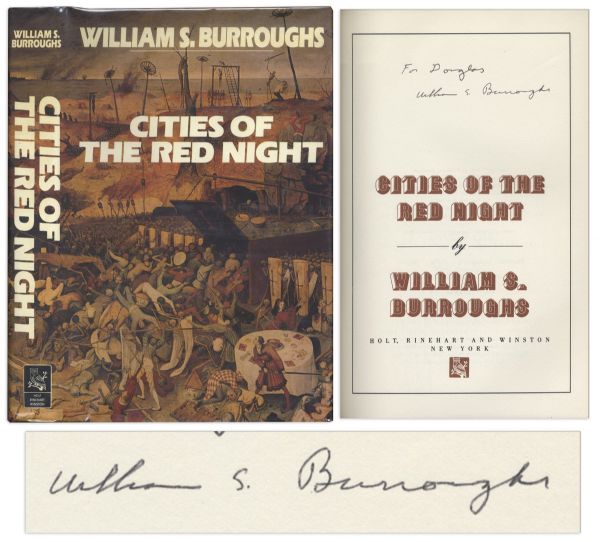 William S. Burroughs Signed First Edition of Cities of the Red Night