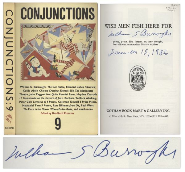 William S. Burroughs Signed Copy of Conjunctions Literary Journal