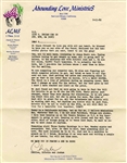 Charles Tex Watson Typed Letter Signed From Prison -- ...We must be ready to meet Jesus at anytime...