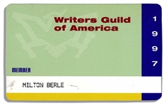 Milton Berles WGA Membership Card