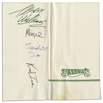 2 Live Crew Signed Napkin Including Deceased Kid Ice