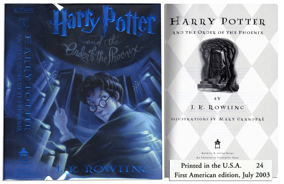 Harry Potter and the Order of the Phoenix -- First American Edition, First Printing