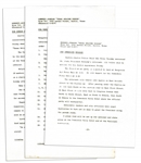 Texas Welcome Dinner Press Releases From the Night of John F. Kennedys Assassination