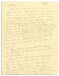 Dwight Eisenhower Autograph Letter Signed in 1944 as Supreme Allied Commander to His Wife Mamie --  ''...I'm a bit puzzled over your outburst about me sending messages via aides and secretaries...''