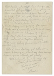 Rene Gagnon WWII Autograph Letter Signed -- ''...Hollywood isn't so nice in Wartime...When it comes to courage baby, the Marines haven't anything on you...''